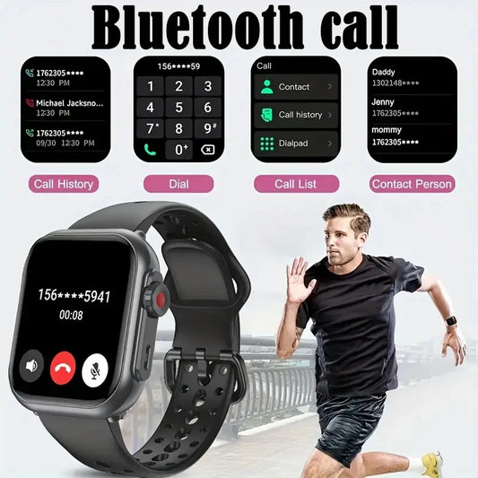 2025 New For Huawei Xiaomi Smart Watch Men Women 1.85-Inch HD AMOLED Full Touch Screen IP68 Waterproof Bluetooth Call SmartWatch