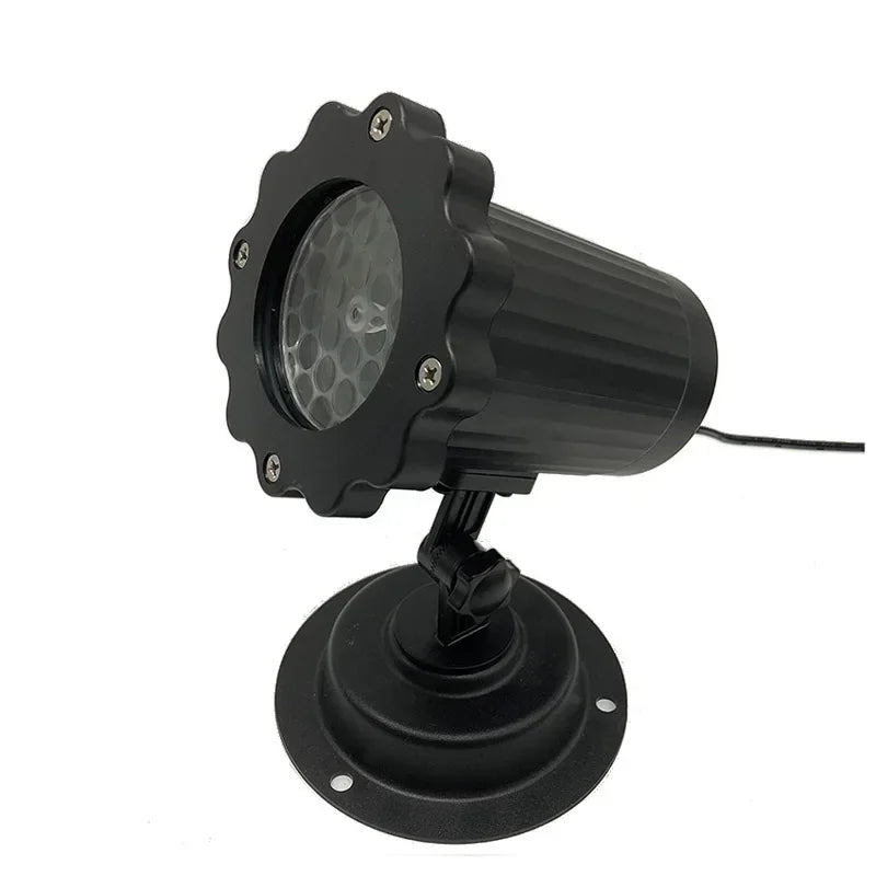 Snowfall LED Light Projector Christmas Laser Projector Light Outdoor White Snowflake Landscape Spotlight for Patio Garden Decor