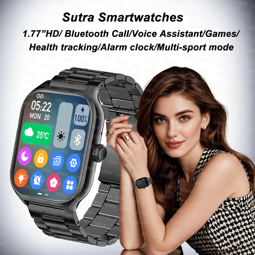 Smart Watch Plus Men Women Plus Full Touch Screen Sports Fitness Watch Bluetooth Call Android Phone Digital Multidial Smartwatch