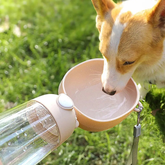 Dog Portable Water Bowl Portable Food Grade Material Dog Cat Travel Pet Water Cup Bottle With Food Dispenser Pet Dog Supplies
