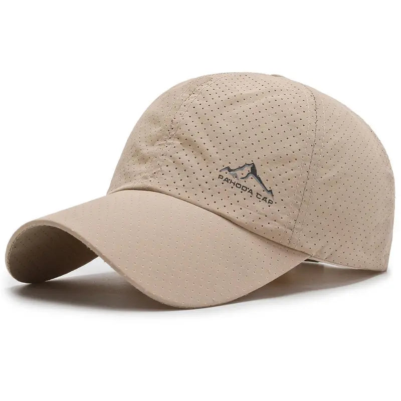 Men's and women's quick drying hats, summer outdoor sun protection and shading thin baseball caps, breathable sun duckbill caps
