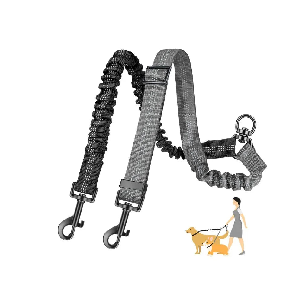 Retractable Dog Leash Leading Collar for Dogs Pet Walking Leash Adjustable Reflective Tape Walking Outdoor Dog Rope Accessories