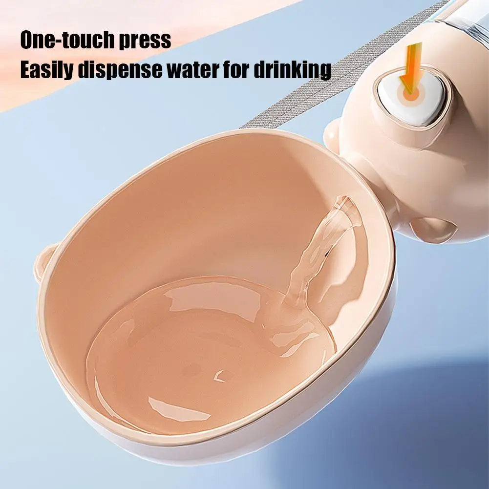 Dog Portable Water Bowl Portable Food Grade Material Dog Cat Travel Pet Water Cup Bottle With Food Dispenser Pet Dog Supplies