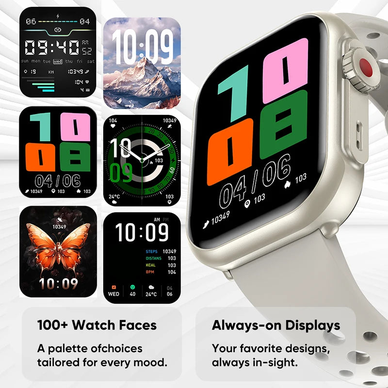 2025 New For Huawei Xiaomi Smart Watch Men Women 1.85-Inch HD AMOLED Full Touch Screen IP68 Waterproof Bluetooth Call SmartWatch