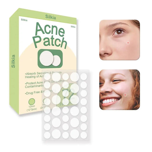 Round Hydrocolloid Acne Patches Waterproof Removal Pimple Invisible Sticker Lightweight Breathable Concealer Face Skin Care