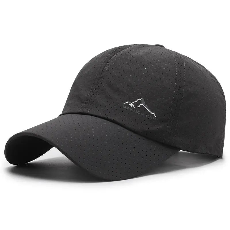 Men's and women's quick drying hats, summer outdoor sun protection and shading thin baseball caps, breathable sun duckbill caps