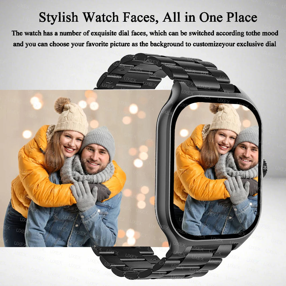 Smart Watch Plus Men Women Plus Full Touch Screen Sports Fitness Watch Bluetooth Call Android Phone Digital Multidial Smartwatch