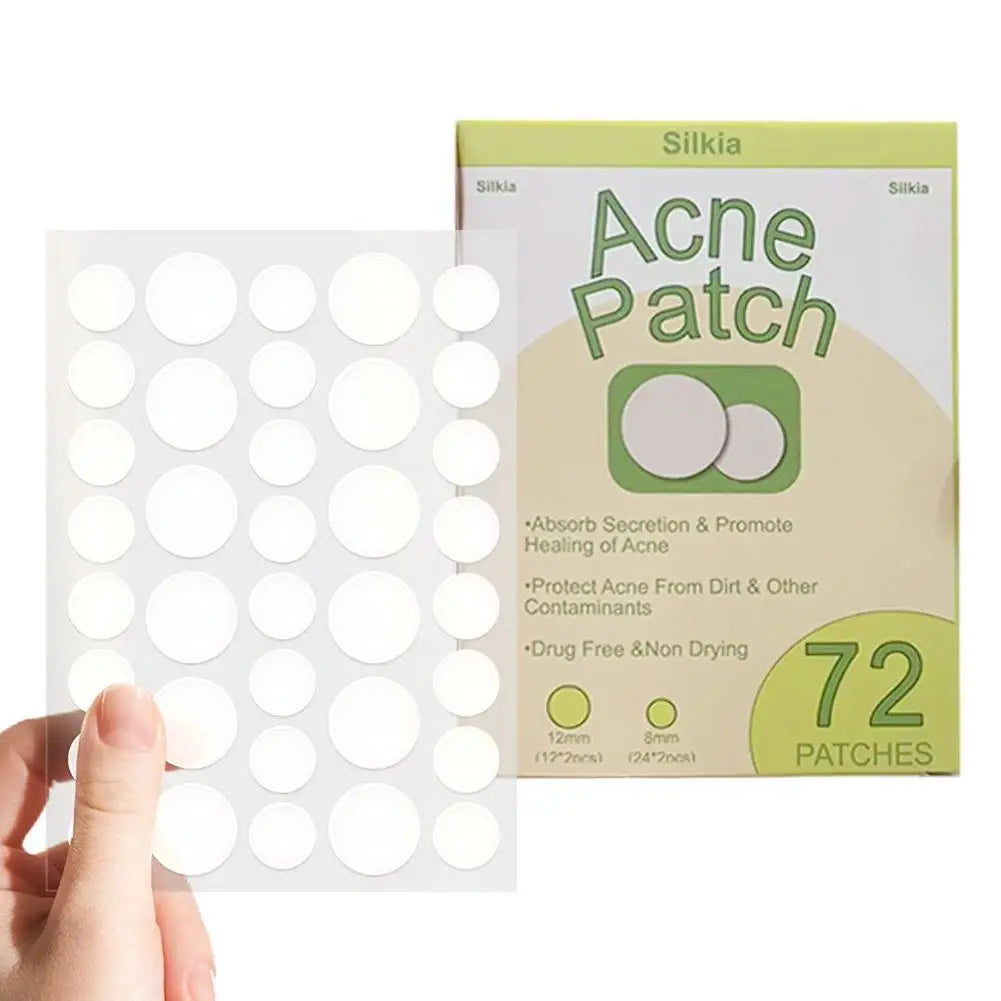 Round Hydrocolloid Acne Patches Waterproof Removal Pimple Invisible Sticker Lightweight Breathable Concealer Face Skin Care