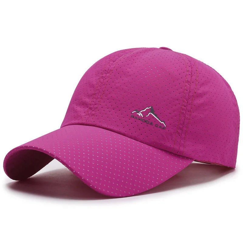 Men's and women's quick drying hats, summer outdoor sun protection and shading thin baseball caps, breathable sun duckbill caps
