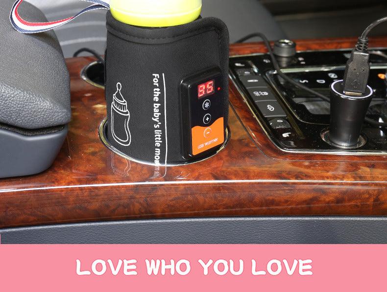 USB Bottle Warmer Multi-function Adjustable Temperature Feeding Bottle Heating Insulation